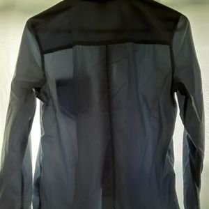 Blue & white striped button down